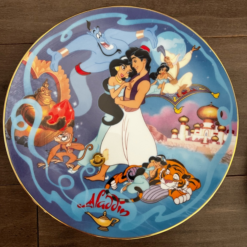 Disney Musical Memories Bradford Exchange Plate Lot Aladdin Peter Alice Beauty - Picture 6 of 13